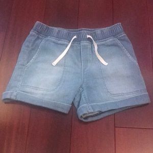 Gap kids drawstring denim style shorts